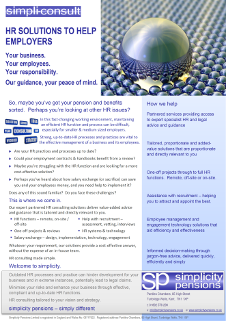 simplicity-HT consulting brochure